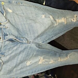 Universla Thread- Light Blue Distressed Jeans
